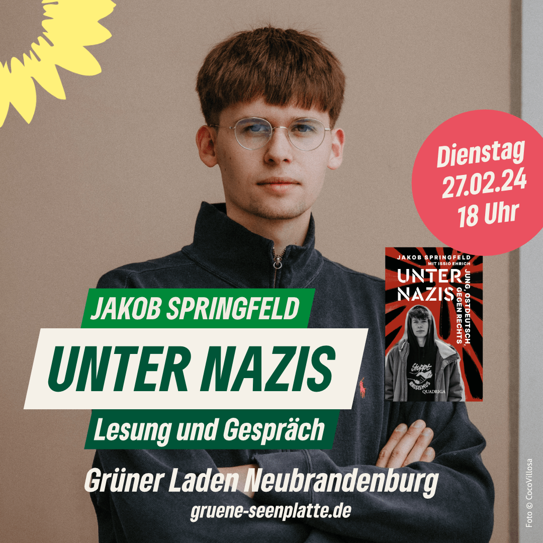 Jakob Springfeld liest Unter Nazis in Neubrandenburg