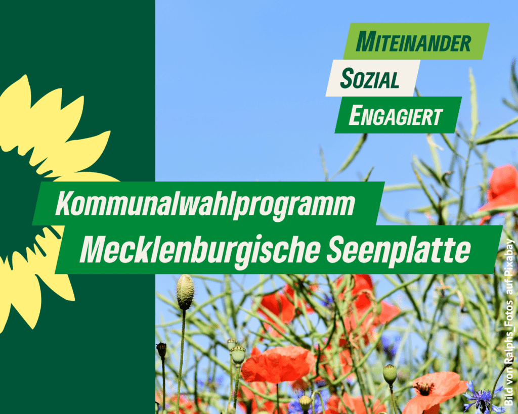 Kommunalwahlprogramm Mecklenburgische Seenplatte 2024 | Bild von Ralphs_Fotos auf Pixabay