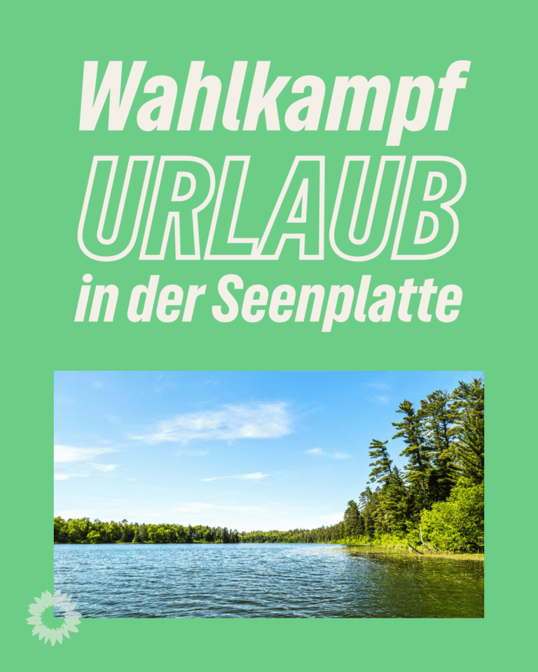 Wahlkampfurlaub Landtagswahl Seenplatte