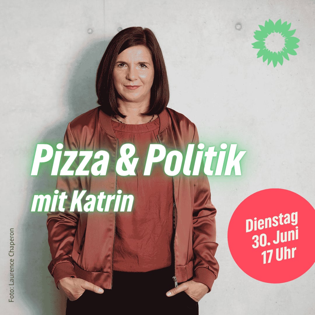 Pizza und Politik, Katrin Göring-Eckardt. Foto Laurence-Chaperon