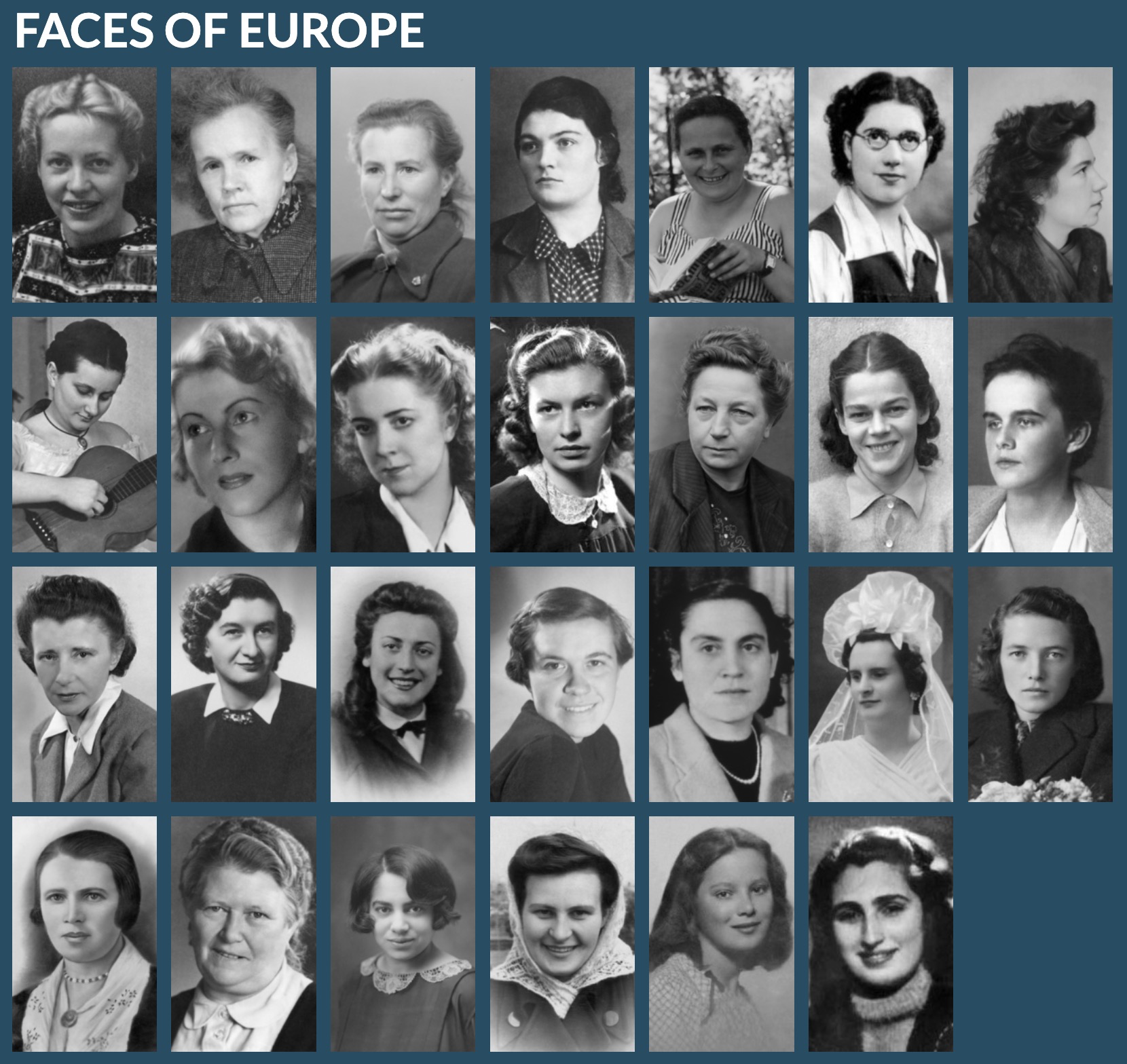 Faces of Europe - Ausstellung
