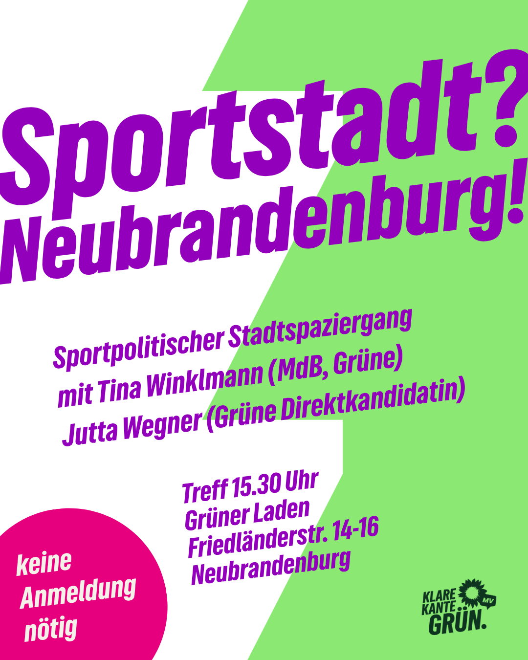 Sportstadt Neubrandenburg, Tina Winklmann, Jutta Wegner
